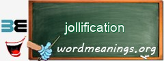 WordMeaning blackboard for jollification